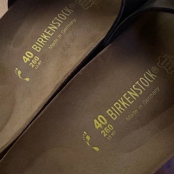 Birkenstocks Madrid Birko-Flor Black Birkenstock Sandals Size 40 - Picture 5 of 8